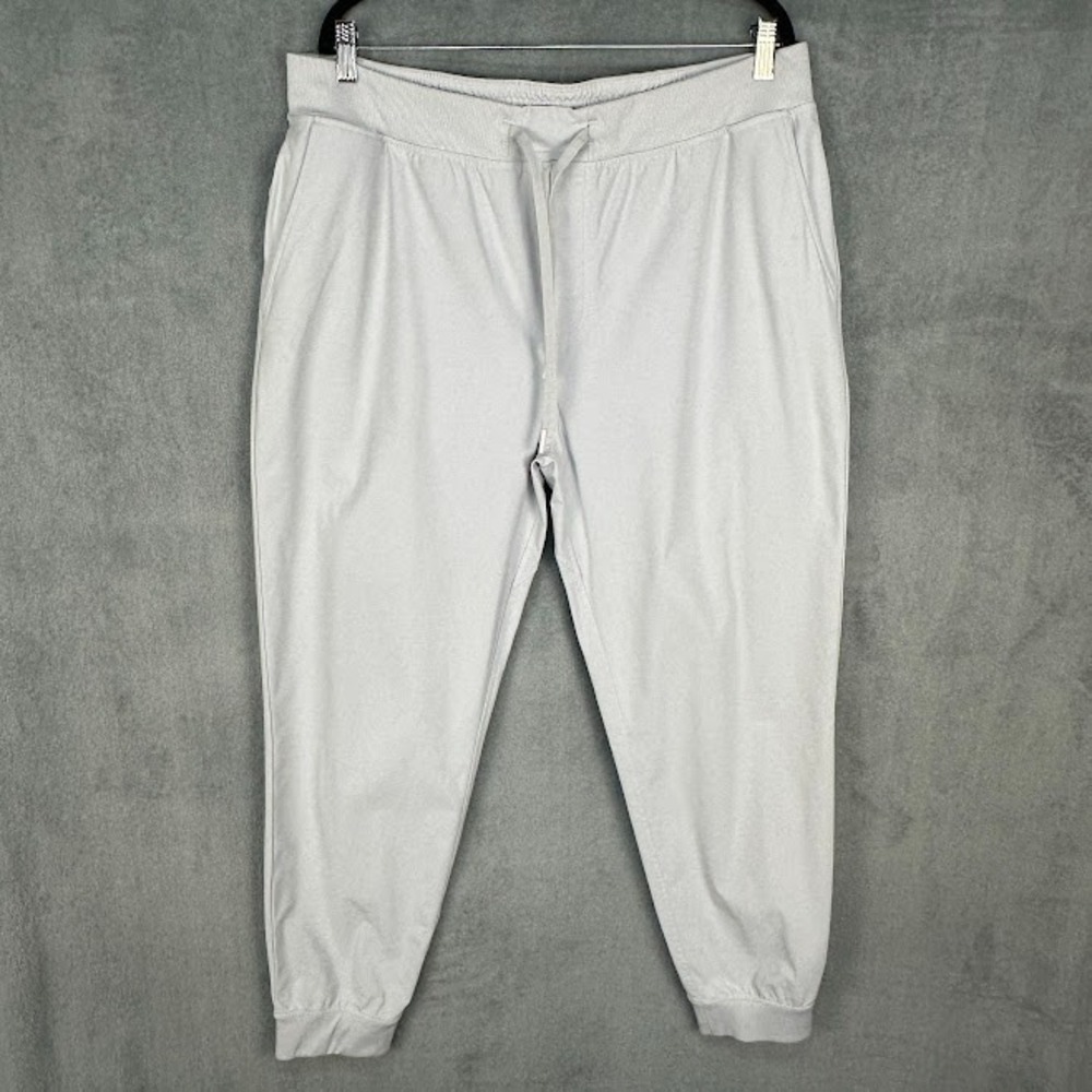 Rhoback Delta Performance Pants Mens XXL Gray Jogger Pockets Golf Preppy Comfort